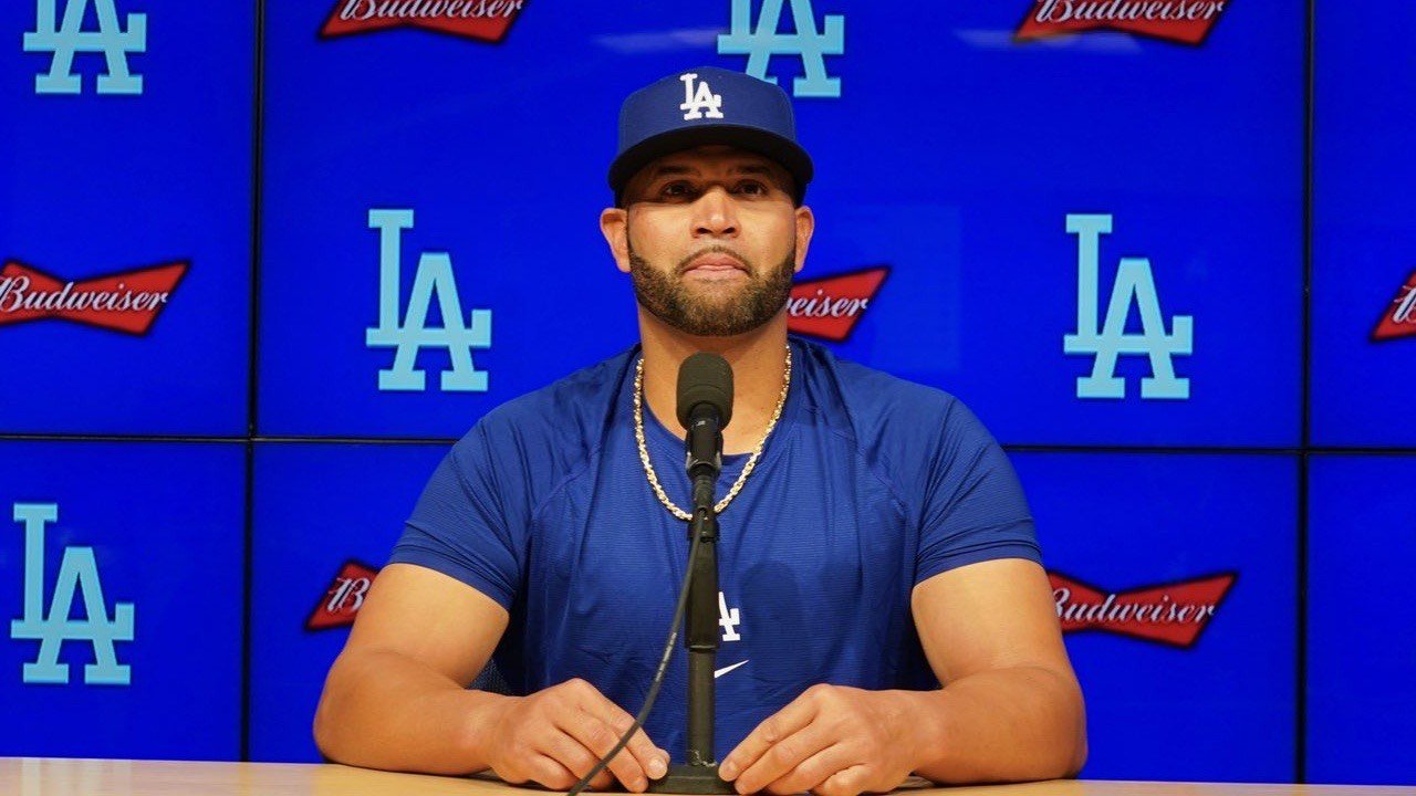 Pujols se declara emocionado de vestir el uniforme de los Dodgers