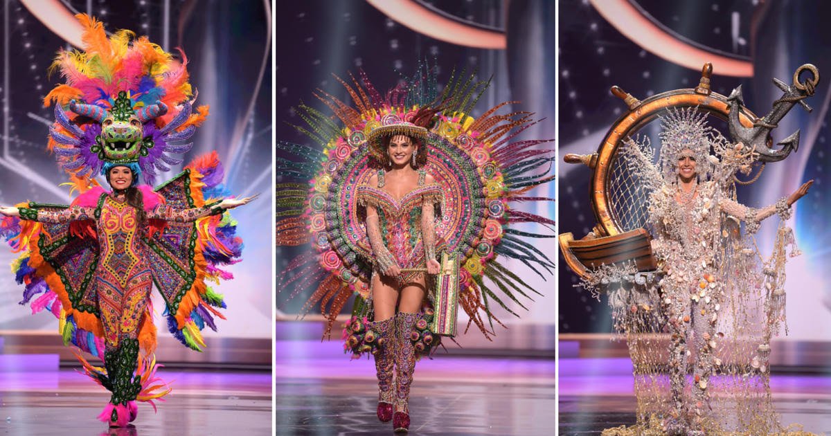 Latinoamericanas presentaron coloridos trajes típicos en el Miss Universo