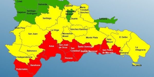 El COE eleva las provincias en alerta Roja y Amarilla y disminuye las Verde ante paso de huracán Elsa