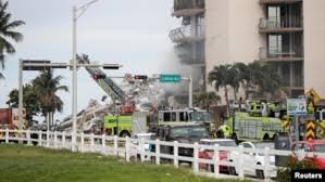 Reanudan trabajos de rescate entre los escombros de edificio de Miami