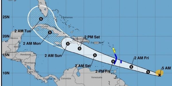 Se forma la tormenta tropical Elsa; para hoy Onamet prevé aguaceros por incidencia de vaguada