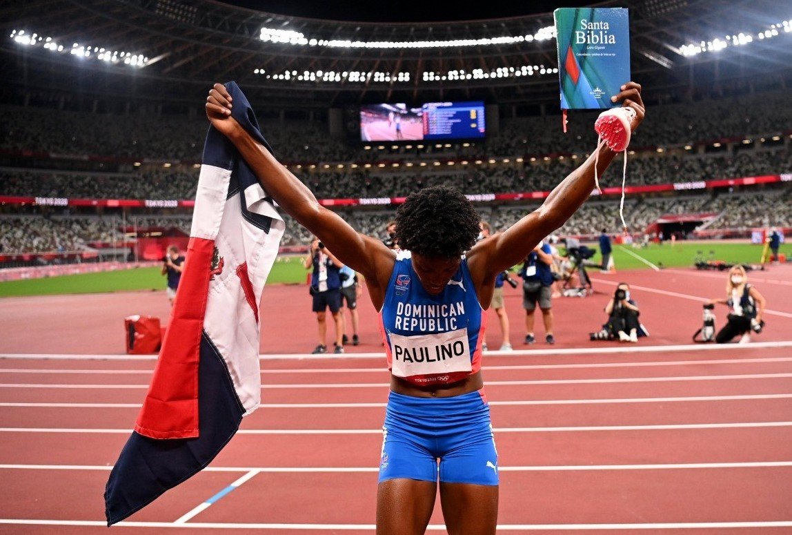 Marileidy Paulino gana medalla de plata en los 400 metros en los Juegos Olímpicos de Tokio