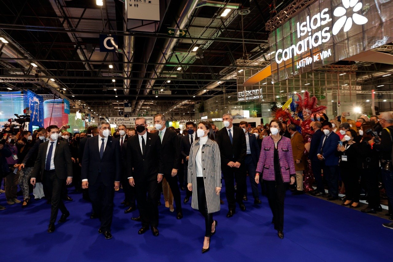 Presidente Abinader Inaugura junto al Rey Juan Carlos VI FITUR 2022