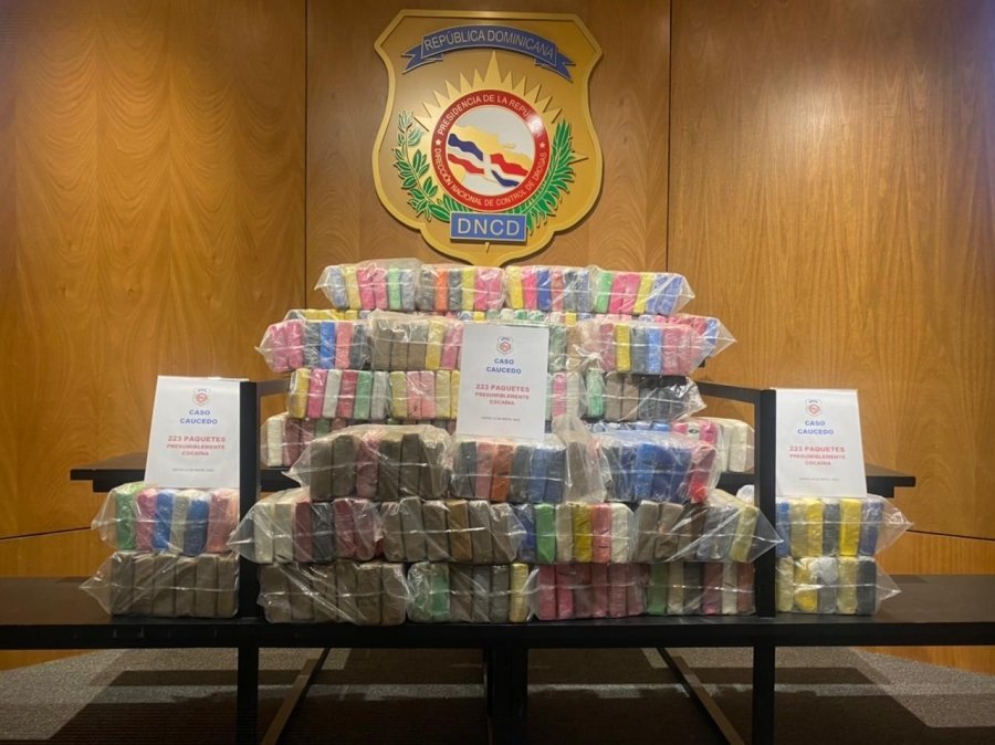 DNCD frustra envío de 223 paquetes de presunta cocaína a Bélgica