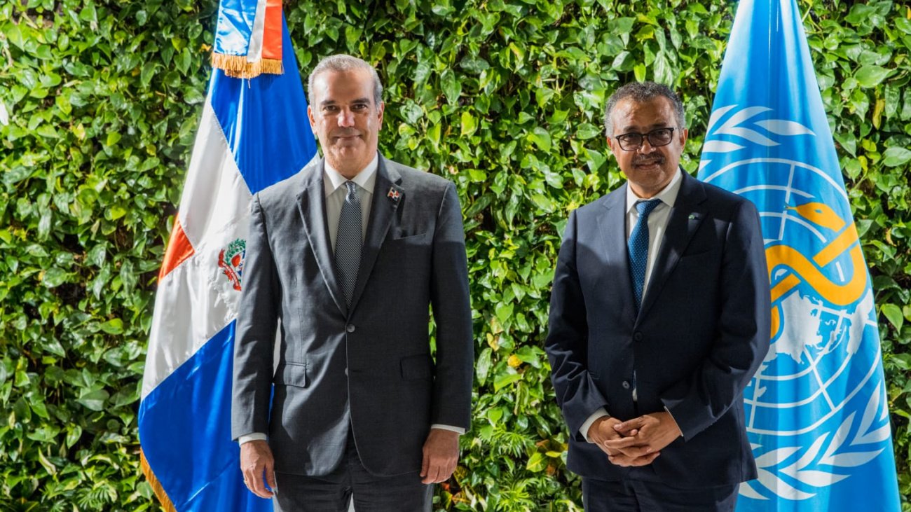 Presidente Abinader recibe felicitaciones de la OMS por liderazgo RD frente a la pandemia COVID-19