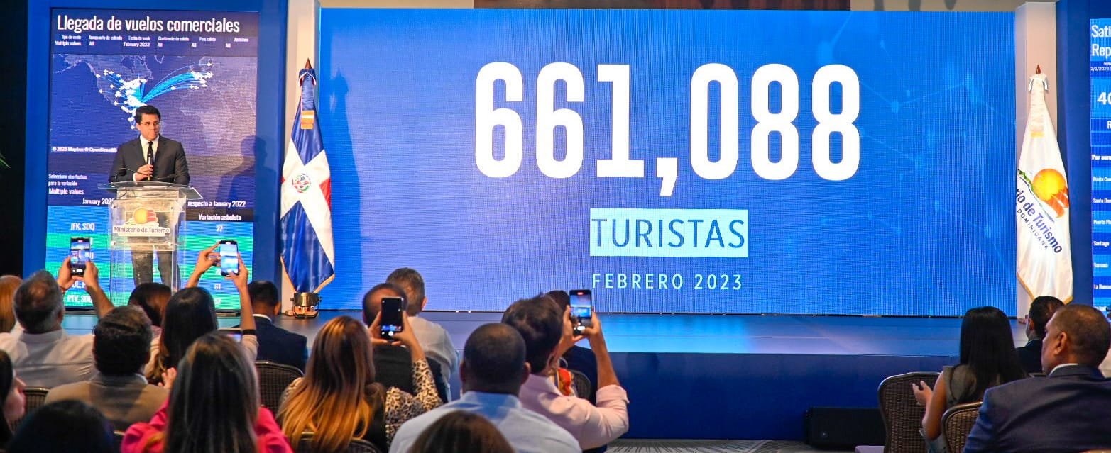 El turismo dominicano sigue rompiendo récords: 661,088 extranjeros en febrero