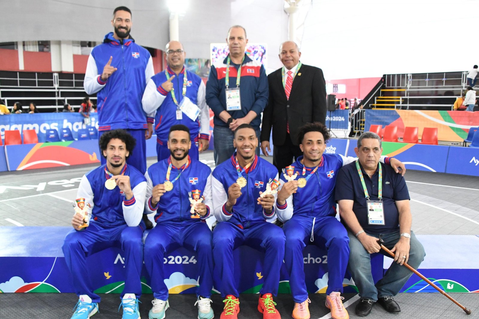 Equipo masculino baloncesto 3×3, oro en Bolivarianos Ayacucho
