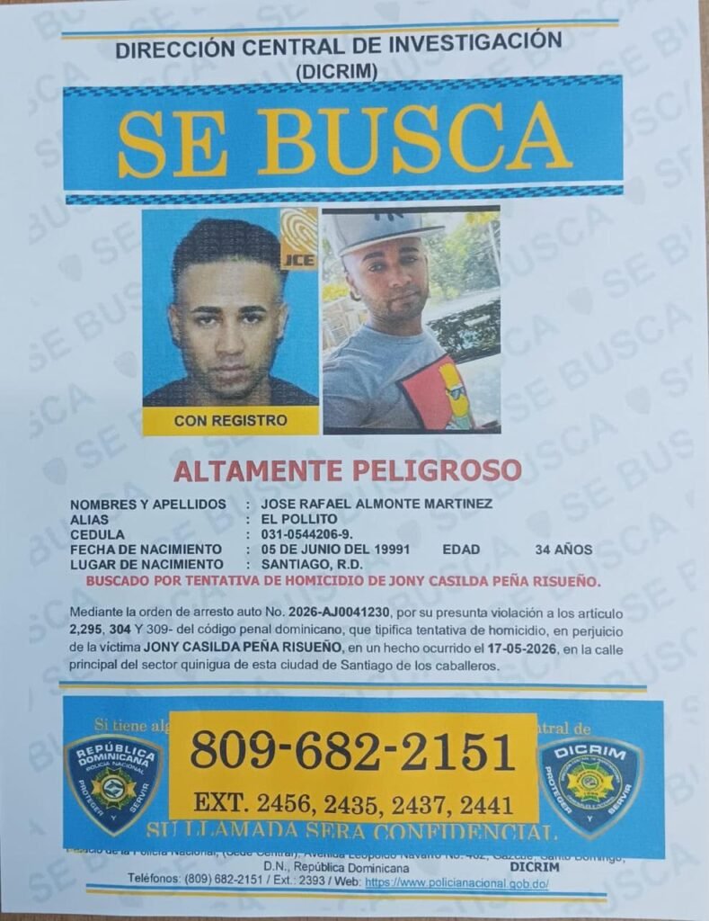 Policía activa cacería contra cinco prófugos acusados de tentativa de homicidio en Santiago | 3 | Policía activa cacería contra cinco prófugos acusados de tentativa de homicidio en Santiago - Noticias de hoy en República Dominicana | De Último Minuto