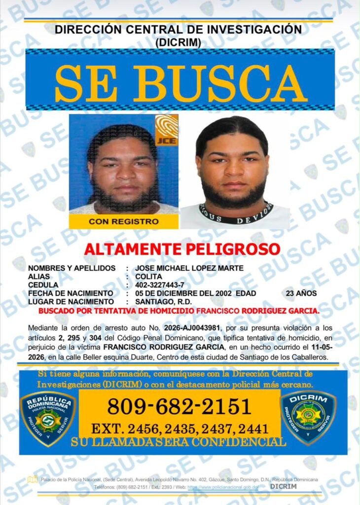 Policía activa cacería contra cinco prófugos acusados de tentativa de homicidio en Santiago | 4 | Policía activa cacería contra cinco prófugos acusados de tentativa de homicidio en Santiago - Noticias de hoy en República Dominicana | De Último Minuto