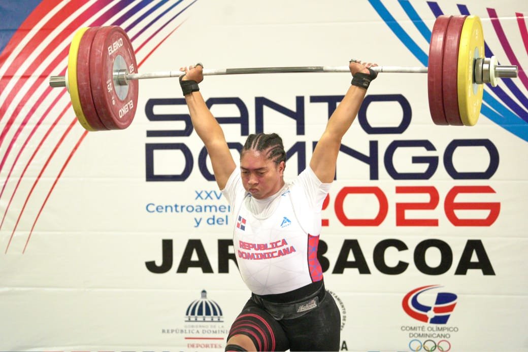 Yudelina Mejía, quien compite en los 86 kilogramos, es una de las principales pesistas dominicanas de la actualidad.
