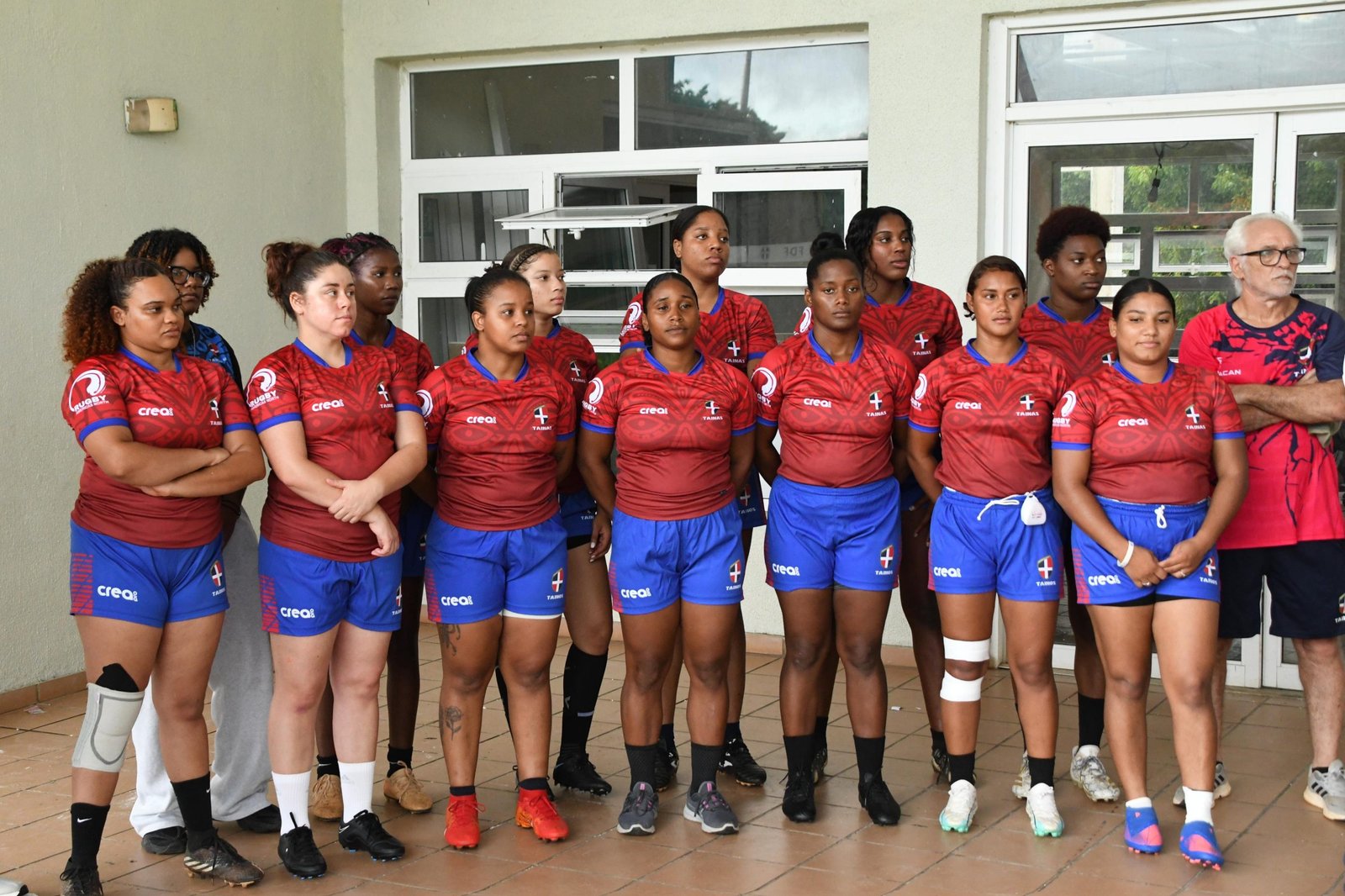 El equipo femenino de Rugby siete.