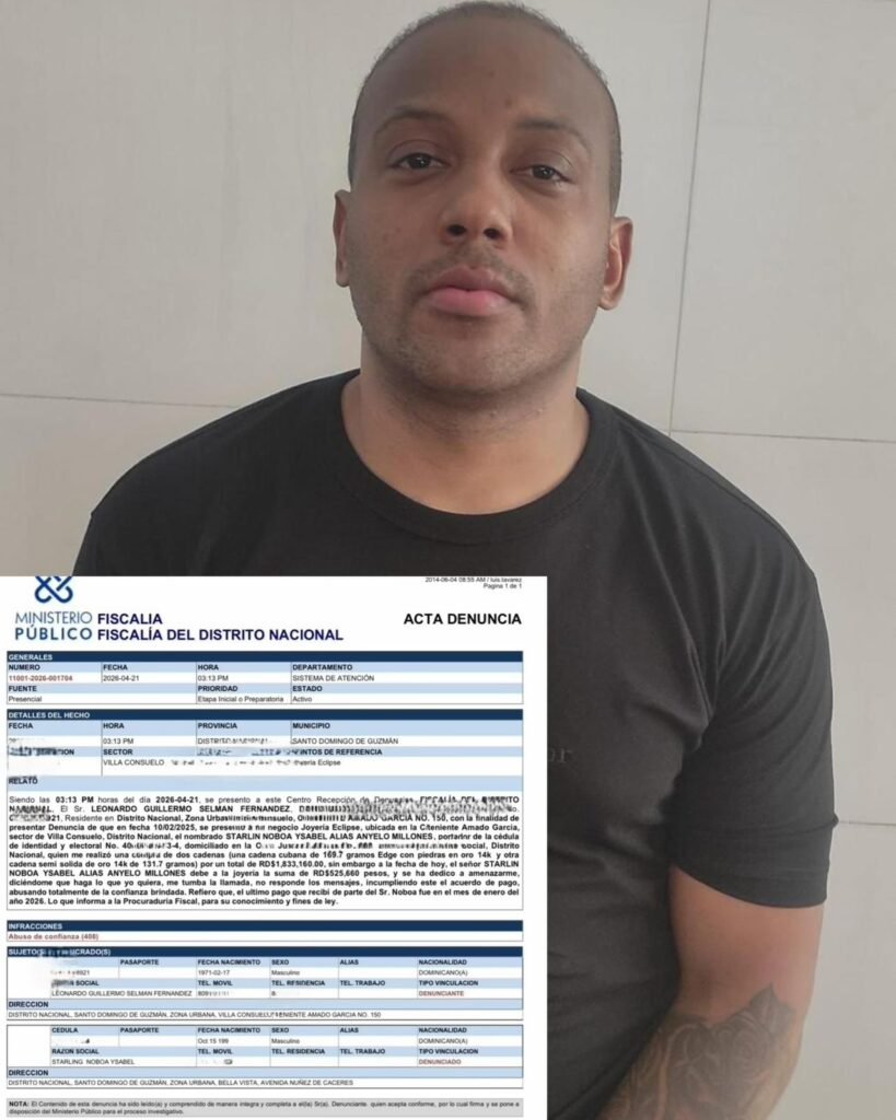 Denuncian amenazas de “Anyelo Millones” a dueños de joyerías | 2 | Denuncian amenazas de “Anyelo Millones” a dueños de joyerías - Noticias de hoy en República Dominicana | De Último Minuto